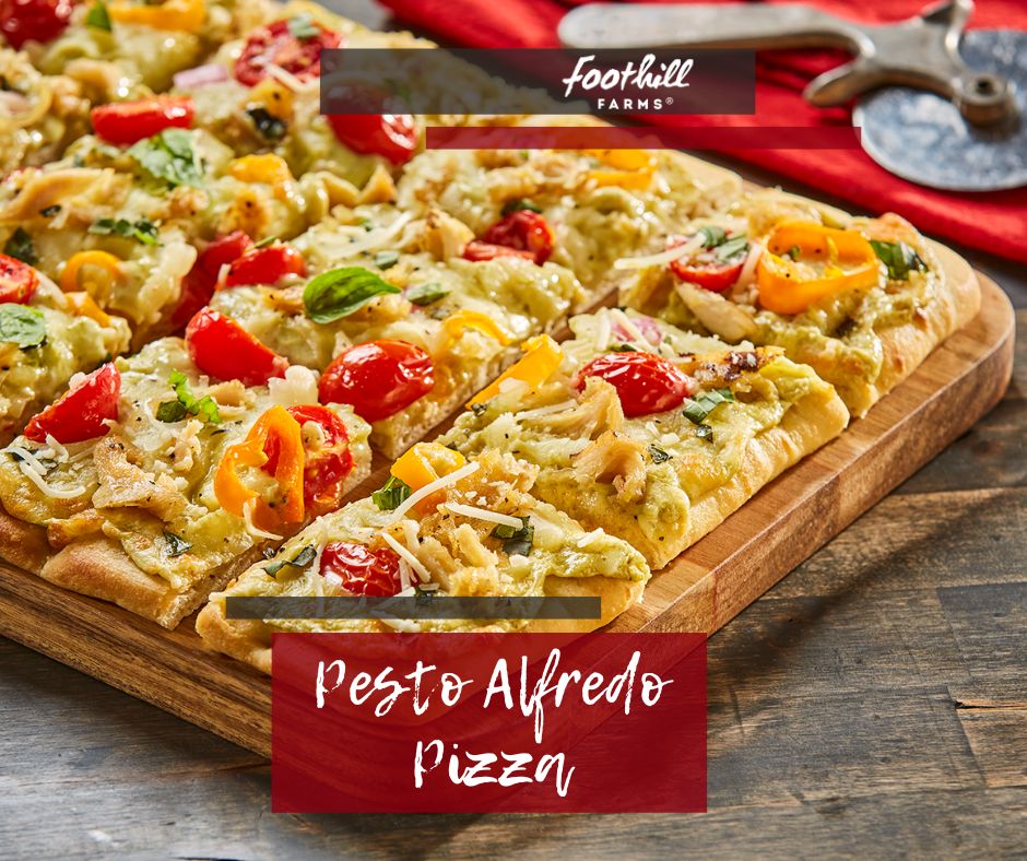 Pesto Alfredo Pizza